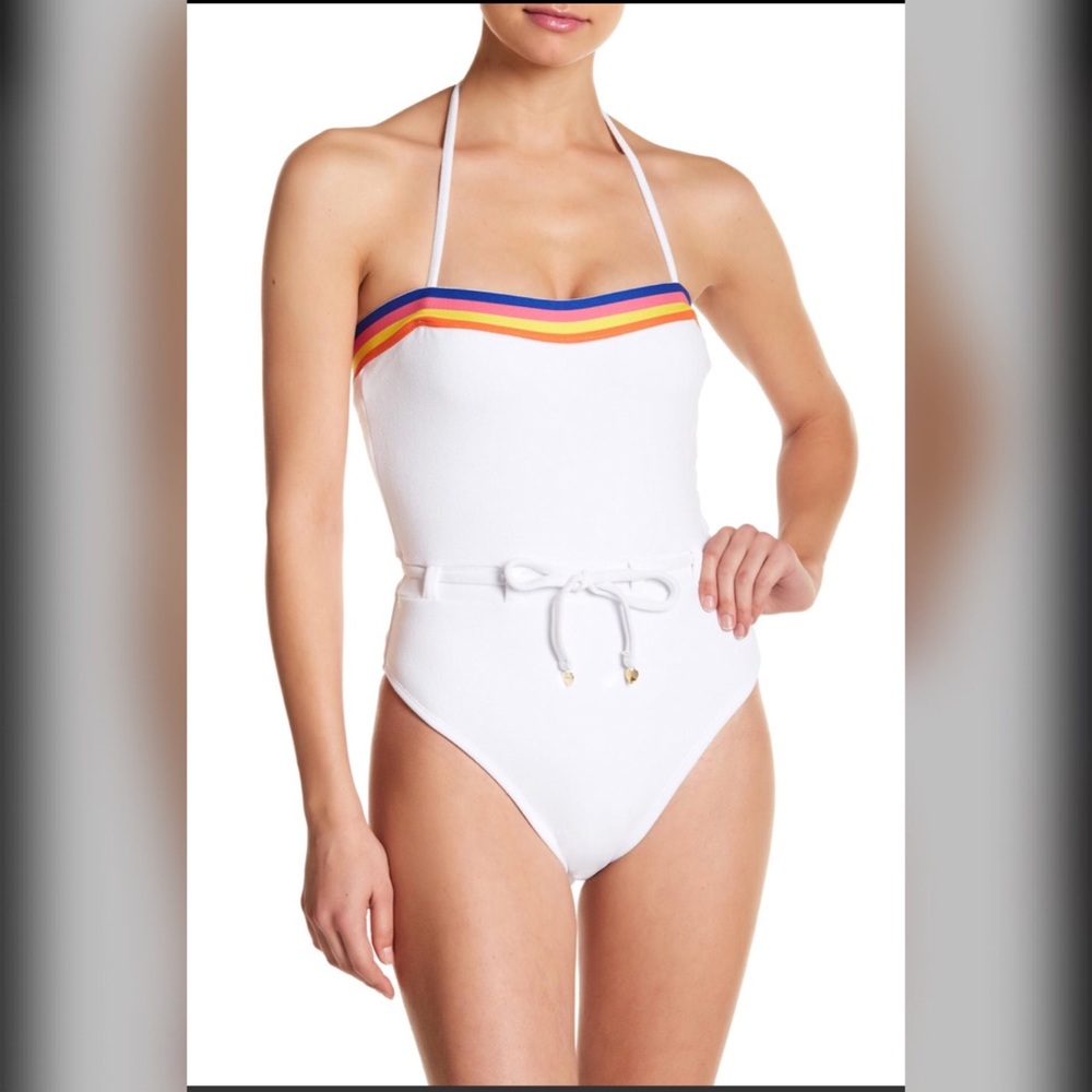 Juicy Couture Colorblock Microterry Swimsuit 🌈 - Picture 1 of 8
